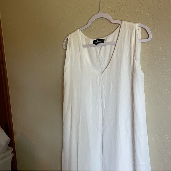 Lulus Afternoon in the Sunshine White Swiss Dot Mini Swing Dress - Picture 7 of 7